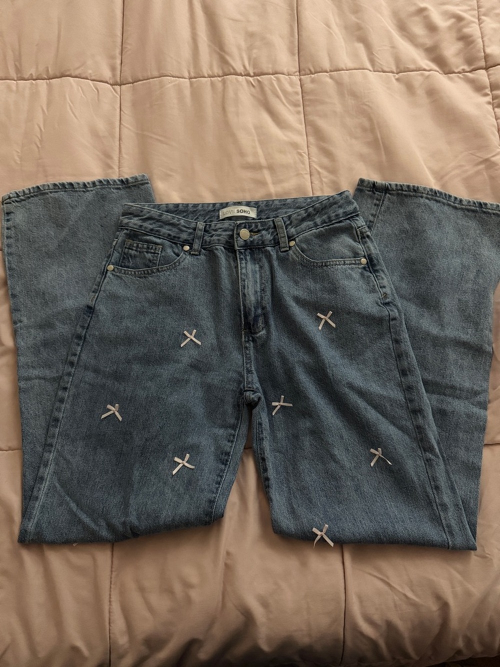 Love soho low rise wide leg jeans